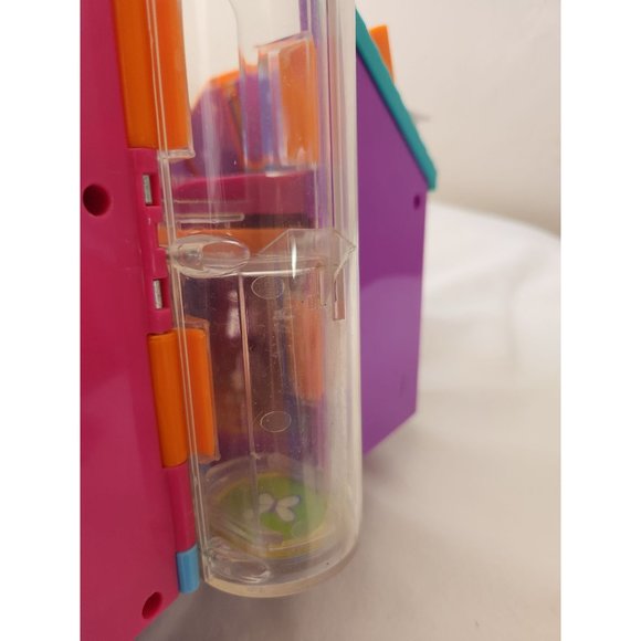 2002 Vintage Polly Pocket house with elevator carry handle folding purple toy - Picture 6 of 16